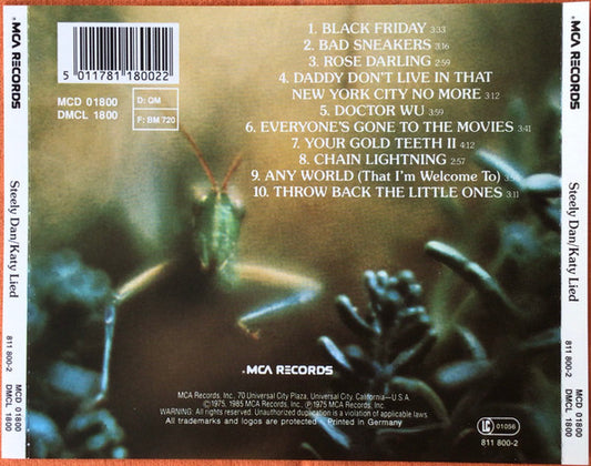 Steely Dan : Katy Lied (CD, Album, RE)