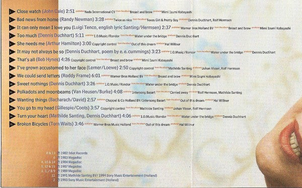 Mathilde Santing : Ballads (CD, Comp)