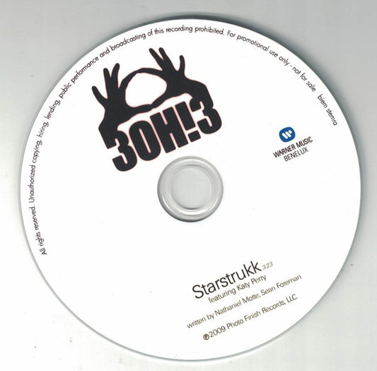 3OH!3 Featuring Katy Perry : Starstrukk (CDr, Single, Promo)