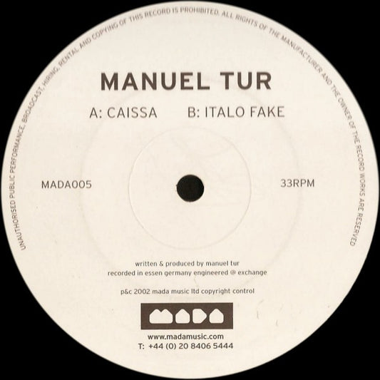 Manuel Tur : Caissa / Italo Fake (12")