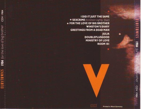 Eurythmics : 1984 (For The Love Of Big Brother) (CD, Album)