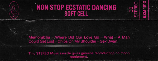 Soft Cell : Non Stop Ecstatic Dancing (Cass, Album)