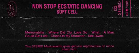 Soft Cell : Non Stop Ecstatic Dancing (Cass, Album)