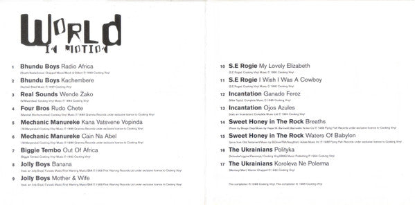 Various : World In Motion (CD, Comp)