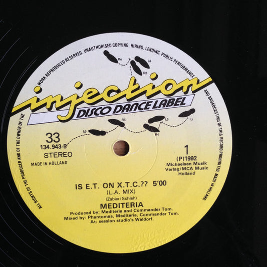 Mediteria : Is E.T. On X.T.C.? (12")