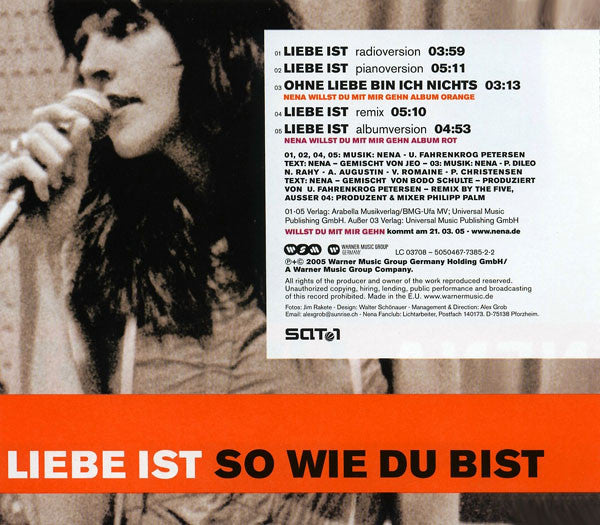 Nena (20) : Liebe Ist (CD, Maxi)