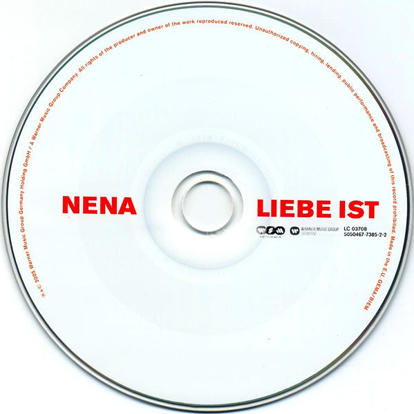 Nena (20) : Liebe Ist (CD, Maxi)