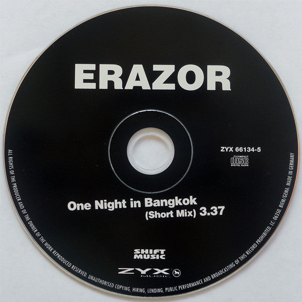 Erazor : One Night In Bangkok (CD, Single)