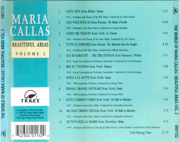 Maria Callas : The World of Maria Callas / Beautiful Arias Volume 2 (CD, Comp)