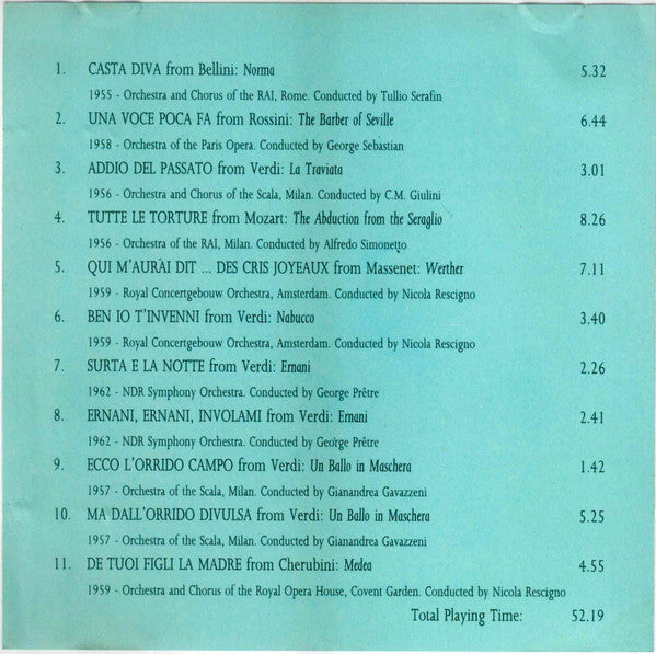 Maria Callas : The World of Maria Callas / Beautiful Arias Volume 2 (CD, Comp)