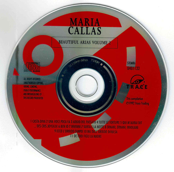Maria Callas : The World of Maria Callas / Beautiful Arias Volume 2 (CD, Comp)