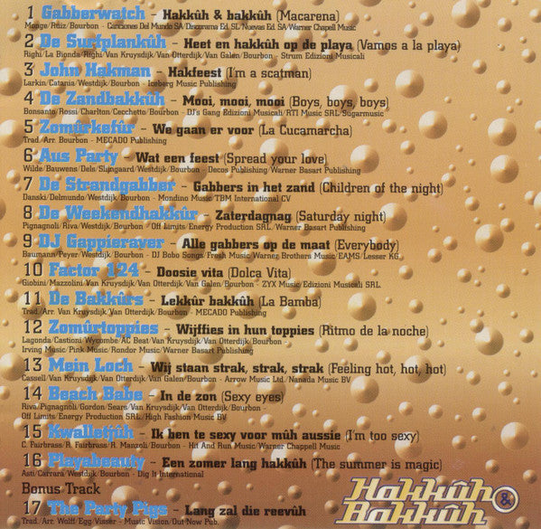 Various : Hakkûh & Bakkûh (CD, Comp)