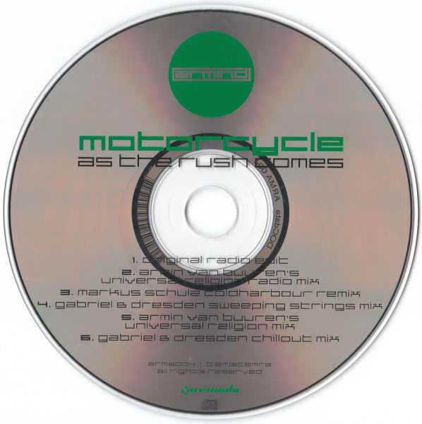 Motorcycle : As The Rush Comes (CD, Maxi)