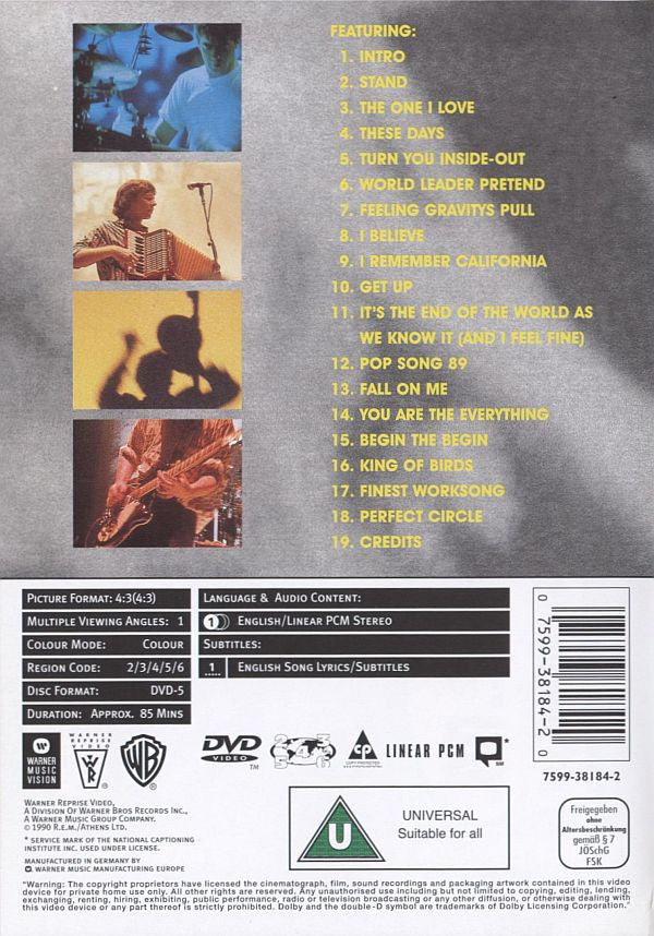 R.E.M. : Tourfilm (DVD-V, PAL)