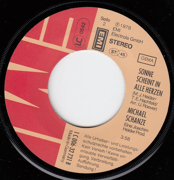 Michael Schanze : Schalt Mal Dein Herz Auf Empfang (7", Single)