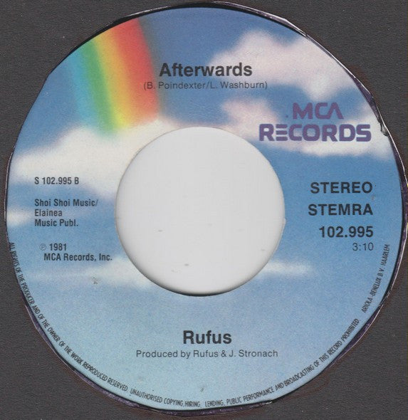 Rufus : Tonight We Love (7")