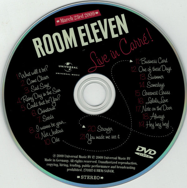 Room Eleven : Live In Carré (DVD)