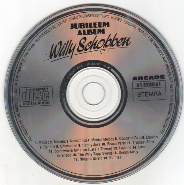 Willy Schobben : Jubileum Album (CD, Album)