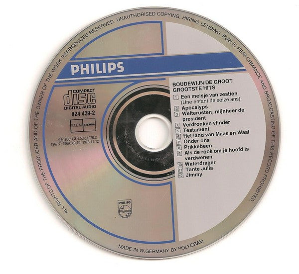 Boudewijn De Groot : Grootste Hits (CD, Comp, RE)