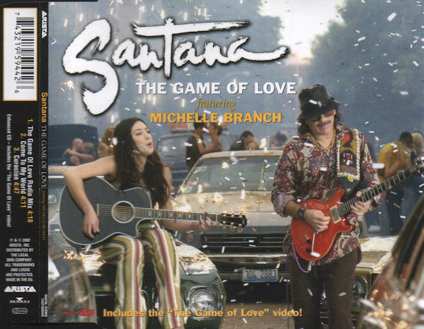 Santana Featuring Michelle Branch : The Game Of Love (CD, Single, Enh)