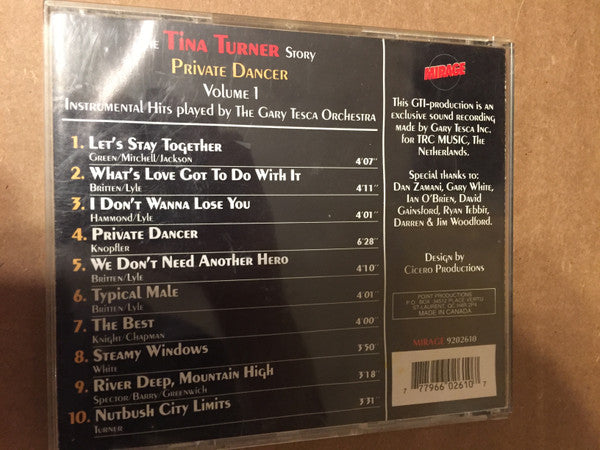 The Gary Tesca Orchestra : Private Dancer - The Tina Turner Story (CD, Album)