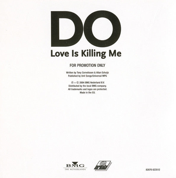 Do : Love Is Killing Me (CD, Promo)