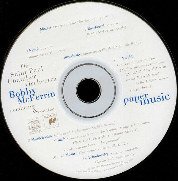 Bobby McFerrin / The Saint Paul Chamber Orchestra : Paper Music (CD, Album)