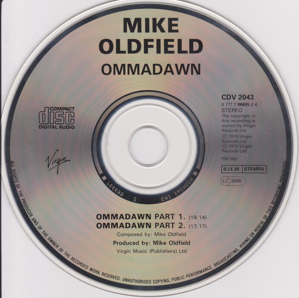 Mike Oldfield : Ommadawn (CD, Album, RE)