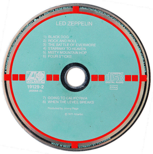Led Zeppelin : Untitled (CD, Album, RE, Tar)