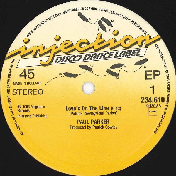 Paul Parker : Love's On The Line (12", EP)