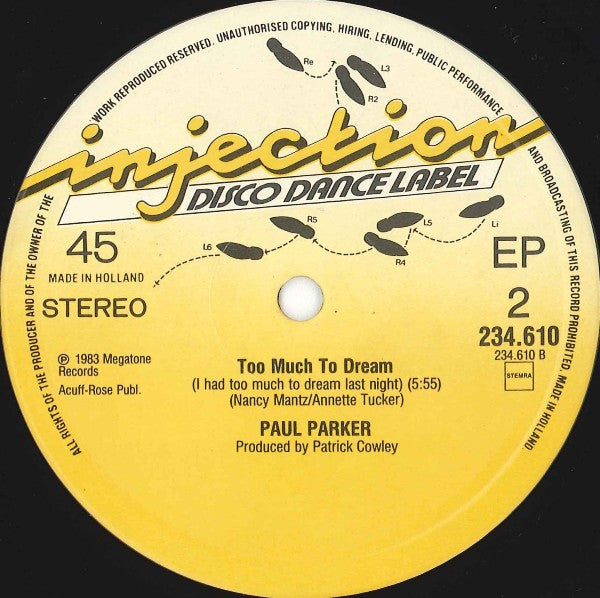 Paul Parker : Love's On The Line (12", EP)