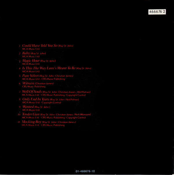 Halo James : Witness (CD, Album)
