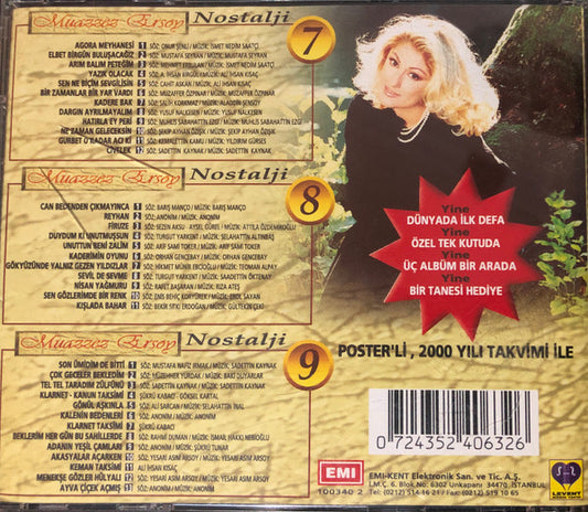 Muazzez Ersoy : Nostalji 7-8-9 (3xCD, Album)
