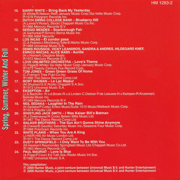 Various : Spring, Summer, Winter And Fall (CD, Comp)