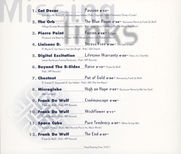 Various : Missing Links Volume 1 (CD, Comp)