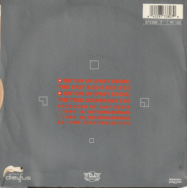 Fast Eddie* Featuring Sundance (2) : Git On Up (7")