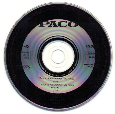 Paco (4) : Amor De Mis Amores (CD, Maxi)