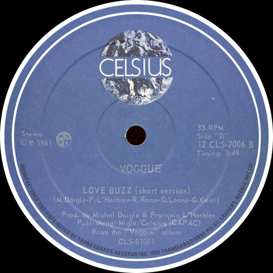 Voggue : Love Buzz (12")