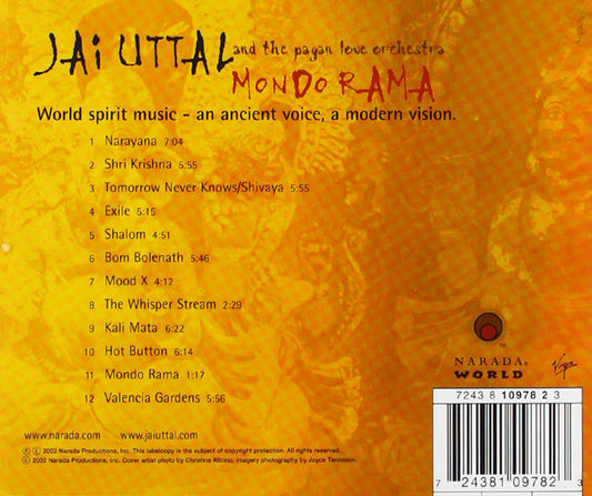Jai Uttal And The Pagan Love Orchestra : Mondo Rama (CD, Album)