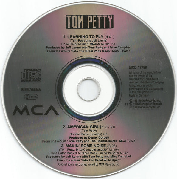 Tom Petty And The Heartbreakers : Learning To Fly (CD, Single)
