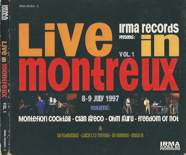 Various : Irma Records Presents: Live In Montreux Vol.1 (CD, Album)