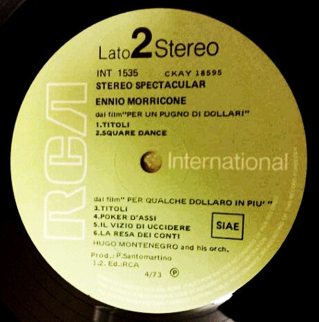 Hugo Montenegro And His Orchestra : Il Buono, Il Brutto, Il Cattivo - Per Un Pugno Di Dollari - Per Qualche Dollaro In Piu (LP)