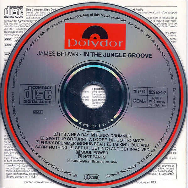 James Brown : In The Jungle Groove (CD, Comp)