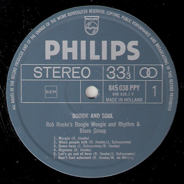 Rob Hoeke or Rob Hoeke's Boogie Woogie And R&B Group : Boogie & Soul (2xLP, Comp + Box, Club)