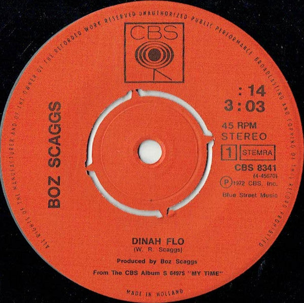 Boz Scaggs : Dinah Flo / He's A Fool For You (7")