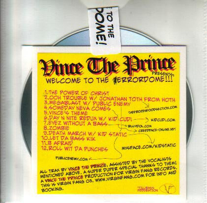 Vince The Prince : Welcome To The Errordome !!! (CD, Album, Ltd)
