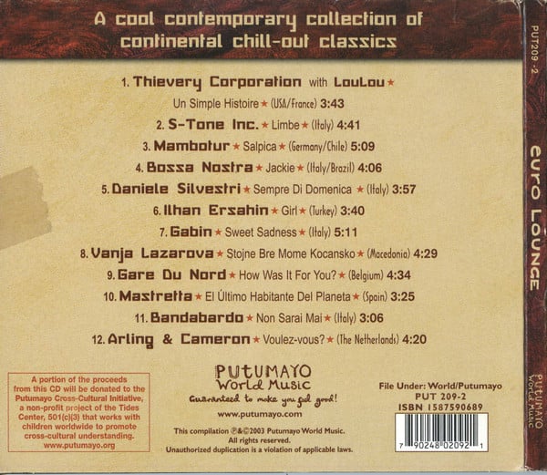 Various : Euro Lounge (CD, Comp)