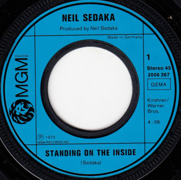 Neil Sedaka : Standing On The Inside (7", Single)