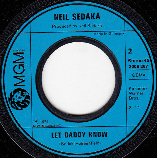 Neil Sedaka : Standing On The Inside (7", Single)