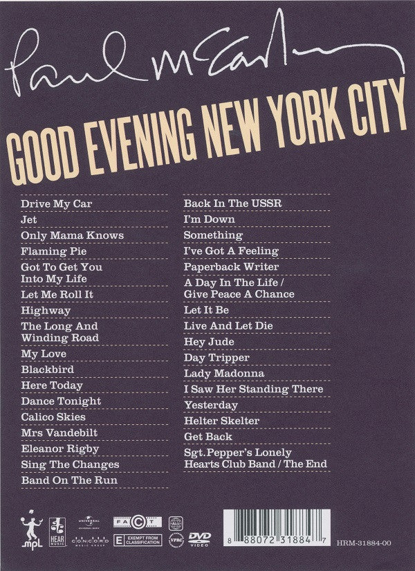 Paul McCartney : Good Evening New York City (2xCD, Album, Liv + 2xDVD-V, Con)